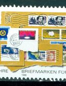 Bund gestempelt Nr. 1395 IV Plattenfehler, Verdickung in der 3. Linie des linken oberen Wellenstempels wie auf den Bildern zu sehen. in 32457