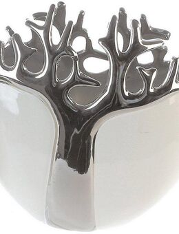 GILDE Dekovase Tree (1 St), Keramik, Baum-Design, 21 cm hoch