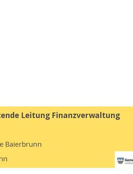 Stellvertretende Leitung Finanzverwaltung (m/w/d) - Baierbrunn