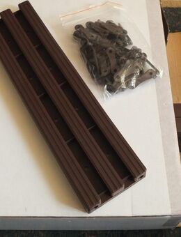 Rollweg für den Garten 2x 1,28 Meter * Kunststoff braun Neu - Weinheim Zentrum