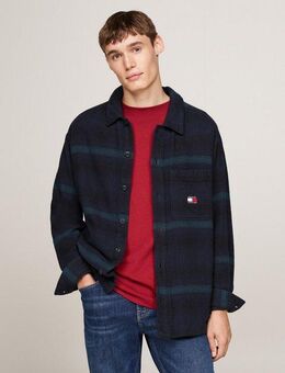 Tommy Jeans Hemdjacke TJM BADGE CHECK OVERSHIRT kariert