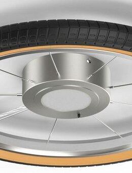 my home Deckenleuchte Bela, Wheel, Reifen, Deckenlampe im Reifendesígn, LED wechselbar, Ø 51cm, Hauptlicht und indirekte Beleuchtung getrennt schaltbar