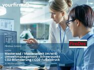 Masterand / Masterarbeit (m/w/d) Umweltmanagement - Schwerpunkt CO2-Bilanzierung / CO2-Fußabdruck - Wölfersheim