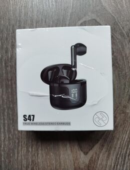 Kopfhörer Bluetooth S47 TWS Wireless Sport Headsets Schwarz Halb in Ear Ohrhörer Bass DE *Neu* O.V.P. - Köln