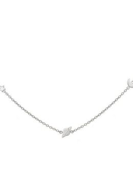 CAÏ Kette mit Anhänger 925 Sterling Silber rhodiniert Sternschnuppe - Saturn - Mond