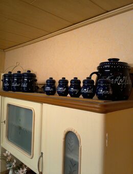 Keramikset blau-neunteilig - Frankenblick