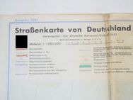 DDAC STRASSENKARTE DEUTSCHLAND Ausgabe 1941 farbig Maßstab 1:1250000 - Ochsenfurt