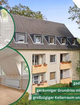 Renovierungsbedürftige 2-Zimmer-Dachgeschosswohnung mit Außenstellplatz in Waldnähe Köln-Höhenhaus - Köln