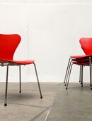 Fritz Hansen 3107 Arne Jacobsen Serie 7 Stuhl Chair Mid Century 2 in 22303