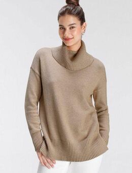 Tamaris Rollkragenpullover mit Rippdetails
