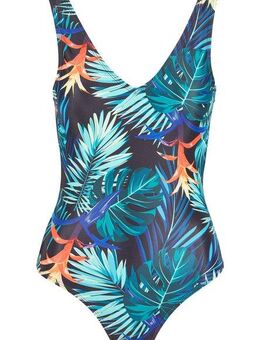 URBAN CLASSICS Monokini Urban Classics Damen Ladies High Leg Pattern Swimsuit