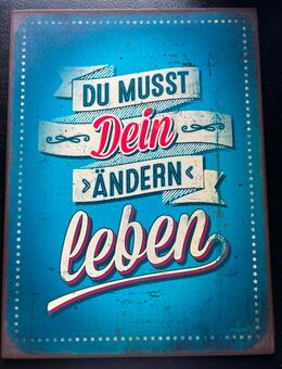 Metallschild - mit Spruch Retro - Papenburg