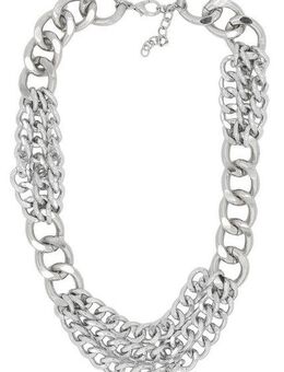 COLLEZIONE ALESSANDRO Kette mit Anhänger Edgy Glam, elegant-rockige Gliederkette aus Metall