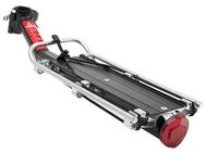 MidGard Fahrrad-Gepäckträger für Sattelstütze aus Aluminium, mit Reflektor für E-Bike MTB Rennrad, verstellbar für 24 - 29 Zoll Fahrräder, belastbar bis maximal 9 kg