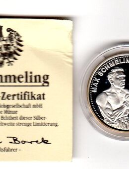 Gedenkmedaille Max Schmeling, Silber - Körner
