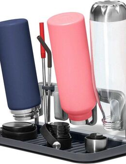 OXO Good Grips Geschirrständer, für Flaschen, mit Aluminiumrahmen