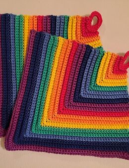 Topflappen Regenbogen 18x18cm - Dillingen (Donau)