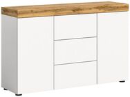 INOSIGN Sideboard MAMBO, TOPSELLER!, Breite 125 cm, 2 Türen, 3 Schubkästen, 2-farbig, Türen mit push to open, grifflose Fronten, Anrichte, Schrank