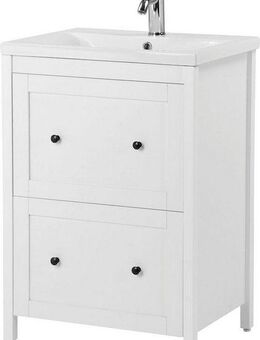 welltime Waschtisch Aalborg Waschplatz Unterschrank Badschrank mit Becken, Badmöbel inkl. Keramikbecken, Breite 60 cm mit Schubladen