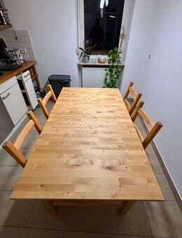 Esstisch IKEA NORDEN Vollholz + 4 Stühle - München