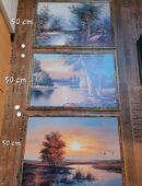 3 schön Wandbilder / Bilder mit Rahmen. NUR 35€ komplett in 30655