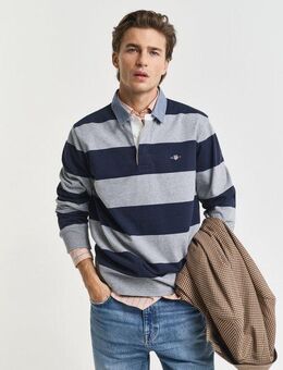 Gant Langarm-Poloshirt REG CHAMBRAY STRIPE HEAVY RUGGER