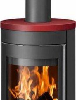 JUSTUS Kaminofen Mino 2.0 Bordeauxrot, 5,5 kW, Zeitbrand