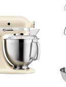 KitchenAid Küchenmaschine 5KSM185PSEAC Creme, 300 W, 4,8 l Schüssel in 00000
