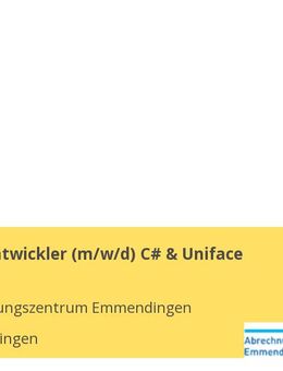 Softwareentwickler (m/w/d) C# & Uniface - Emmendingen