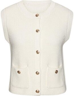 LASCANA Strickweste mit Knopfleiste, ärmelloser Strickpullover, elegant, chic