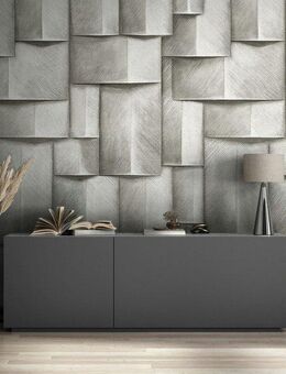 Marburg Fototapete Tapete Modern Cubes, geprägt, 3D-Optik, moderne Vliestapete für Wohnzimmer Schlafzimmer Küche