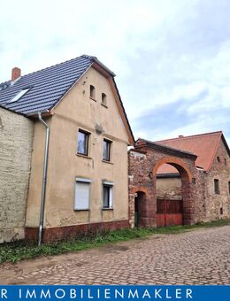 Wer Visionen hat: Sanierungsbedürftiges Einfamilienhaus mit umfangreichem Nebengelass zur Selbstverwirklichung - Wettin-Löbejün
