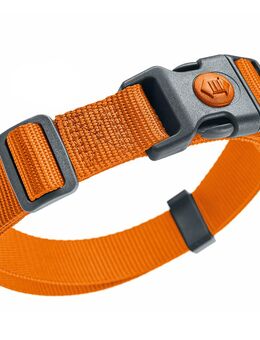 HUNTER Halsband London, orange - Vario Plus Gr.L: 34 - 56 cm Halsumfang, 20 mm breit