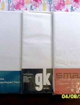 3 Hochwertige Tischdecken, 2 Übergardinen, 1 Bettwäsche - Simmerath