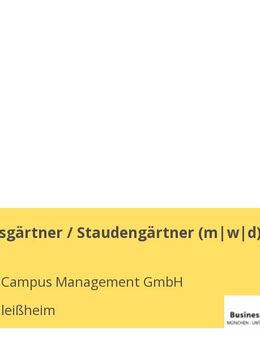Landschaftsgärtner / Staudengärtner (m|w|d) - Unterschleißheim