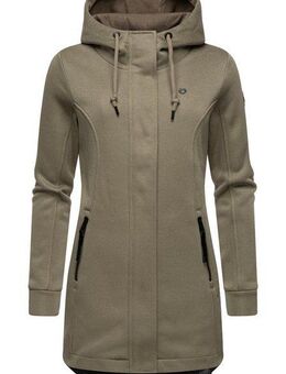 Ragwear Kapuzensweatjacke Letti Bonded Sportliche Kapuzenjacke in Feinstrick-Optik