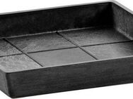 ECOPOTS Blumentopfuntersetzer SQUARE SAUCER Dark Grey, BxTxH: 18x18x2,5 cm