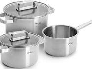 WOLL Topf-Set Steel, Edelstahl (Set, 5-tlg), Hochwertiger, korrosionsbeständiger Edelstahl