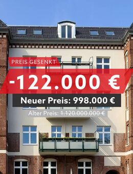 Jetzt 122.000€ günstiger: 7-Zimmer-Wohnung im Neubau-Dachgesschoss mit 3 Bädern und Terrasse - Berlin