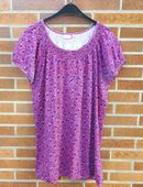 Shirt mit Muster, pink, Größe: 48 in 34376