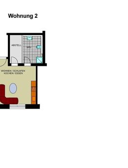 Wohnung 1,5 Zimmer Fußbodenheizung, Barrierefrei - Essen