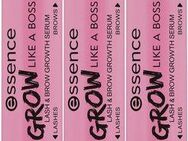 Essence Wimpernserum GROW LIKE A BOSS LASH & BROW GROWTH SERUM, 3-tlg., mit augenärztlich getesteteter Formel