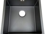 welltime Edelstahlspüle Stan II, quadratisch, 45/45 cm, (Inklusive Ab -und Überlaufgarnitur)