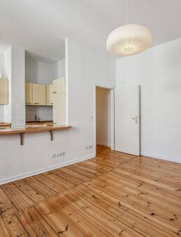 Privates Bieterverfahren-Prenzlauer Berg: 1-Zimmer-Altbauwohnung mit Echtholzparkett und Einbauküche - Berlin
