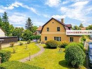 IMMOBERLIN.DE - Angenehmes Einfamilienhaus mit Südterrasse & Sonnengarten auf teilbarem Grundstück in familiärer Lage - Bernau (Berlin)