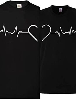 Partnerlook T-Shirts Damen und Herren - 2 Stück Geschenk Set für Partner-Geschenke - Bestes Valentinstagsgeschenk - Geburtstagsgeschenk. - Kaufbeuren