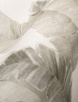 living walls Vliestapete Metropolitan Stories. Travel Styles. Blättertapete, glatt, gemustert, matt, neutral, (1 St), Tapete Floral Modern Chic 3D-Effekt Strukturiert Elegant Tapeten Flur