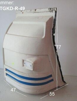 Wilk Seitenteil für Gaskastendeckel gebraucht RECHTS zB 400er BJ 86 Sonderpreis - Bugfrontdeckel / Bugklappe / Gasklappe / Flaschenkastendeckel / Flaschenkastenabdeckung - Schotten Zentrum