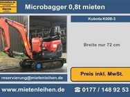 Minibagger Microbagger mieten leihen in Herne - Herne