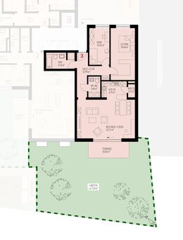 Neubau: 3-Zimmer Erdgeschoss mit Garten im Kanderhof, Binzen Nr.3 - VERKAUFT - Binzen